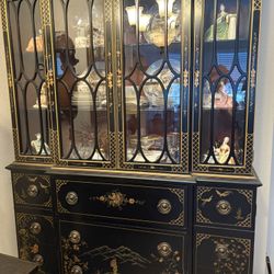 Vintage Asian China Cabinet