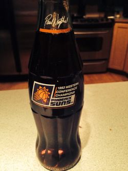 1993 Western Conference Champs Phoenix Suns Coke bottle, FULL.