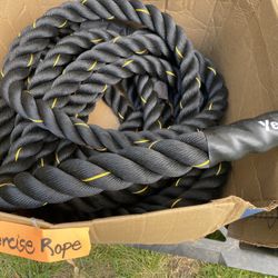 Yes4All 2.0 in Diameter Battle Rope, 50 ft Workout Rope