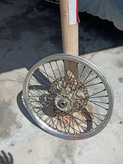Dirt bike wheel off of my KTM 525
