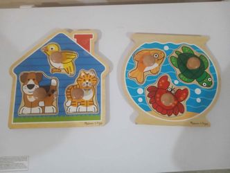 Melissa & Doug Jumbo Knob Puzzles ($5 each)