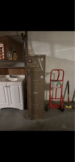 Tall Metal Filing Cabinet 5-Drawer