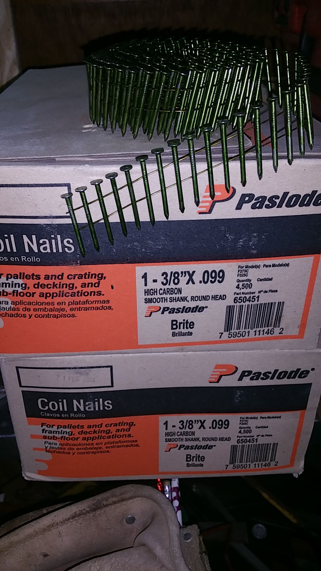 Paslode coil nails