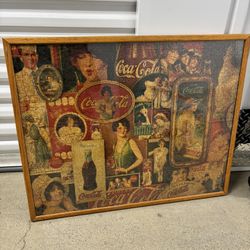 Large framed Retro vintage image Coca Cola Jigsaw Puzzle 