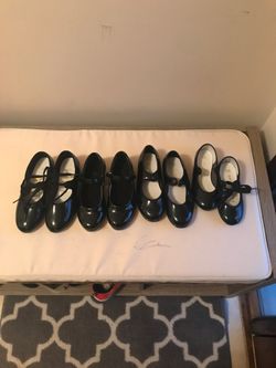 Tap shoes girls sizes 11, 10 and 7.5