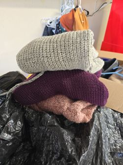3 Womans Large Sweaters