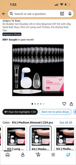 Nail extension cap kits