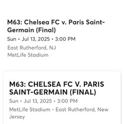 PSG vs Chelsea Final Sunday 