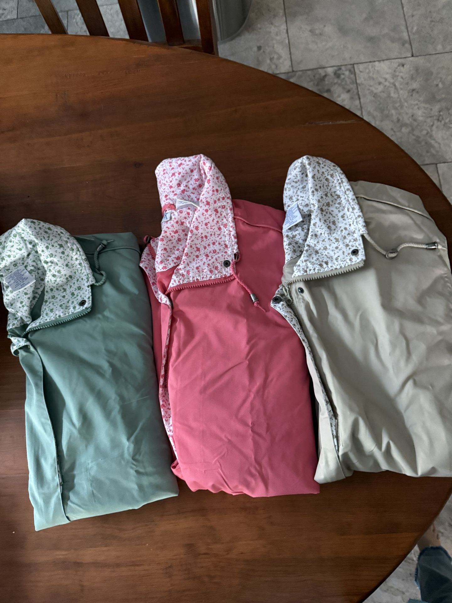 Womens Vintage Blair Rainjacket Windbreaker Coat 2XL Green Or Pink NWOT