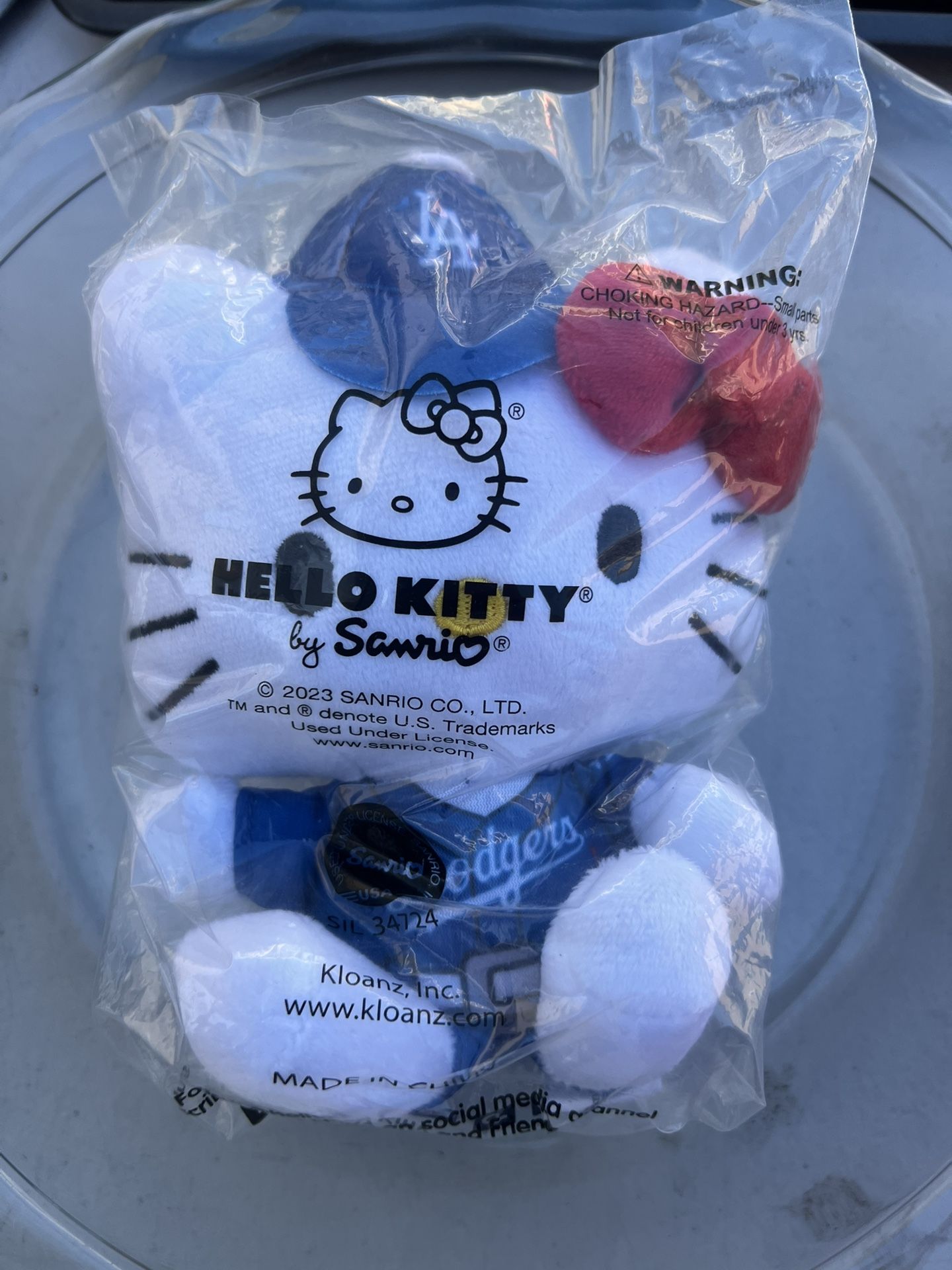 Collectors hello Kitty Dodger Plushy