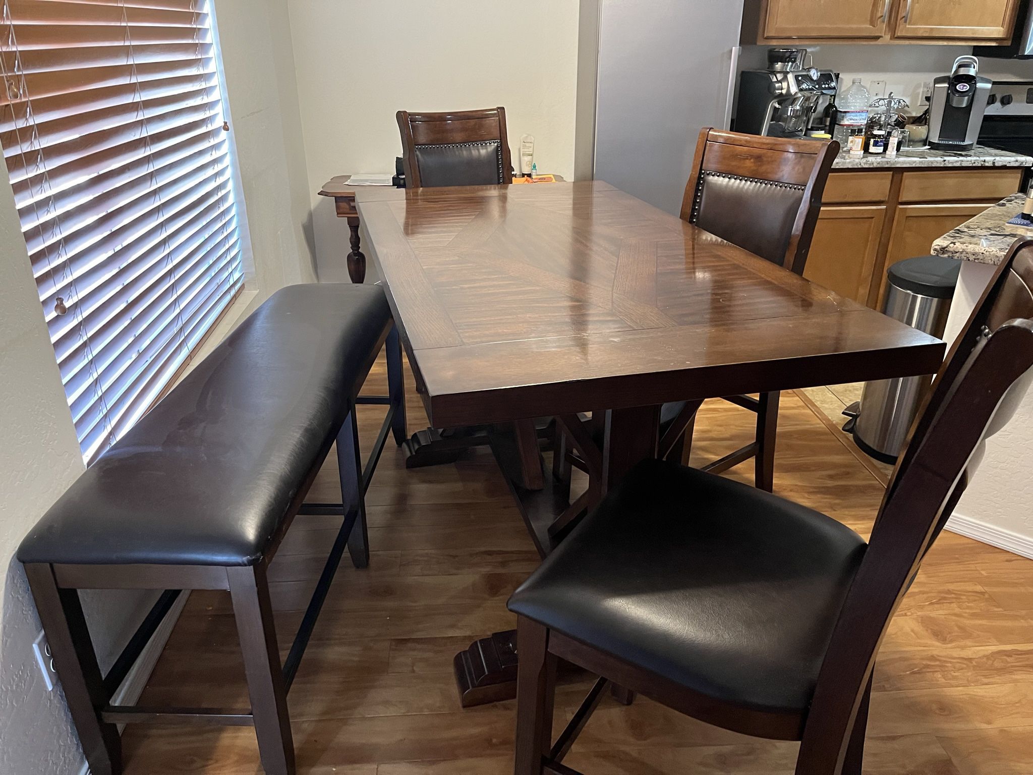 Dining Table Chairs And Bench For SALE $400 OBO