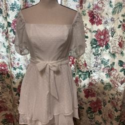 #264-White Mini Dress. Brand Name: B. Smart. Size 3.