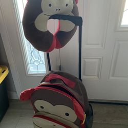 Travel Suitcase And Travel Neck Pillow 
