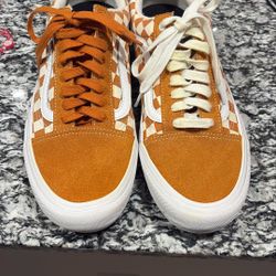 Vans Old Skool Pro 'Golden Oak Checkerboard'