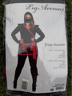 Ninja Assassin costume women’s 1x/2x