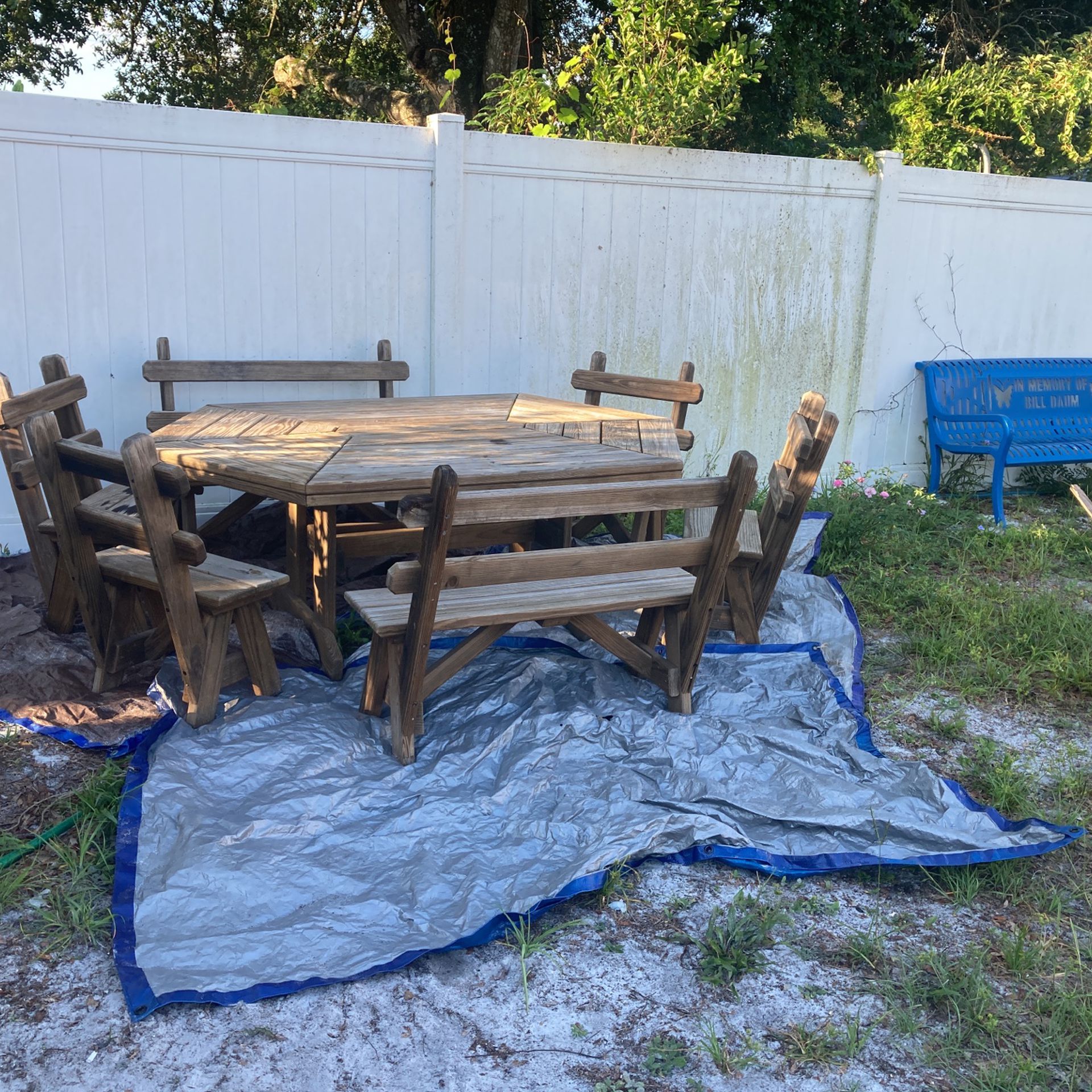 *pending Pick-up* 8-10 Person Picnic Style Family Farm Table