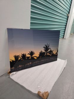 Plexifoto Frame Epic Palm Trees and Sunset Art