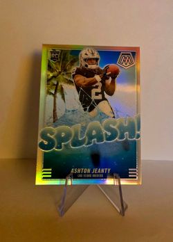 2025 Panini Mosaic - Splash Mosaic Ashton Jeanty #14 Silver Prizm (RC)