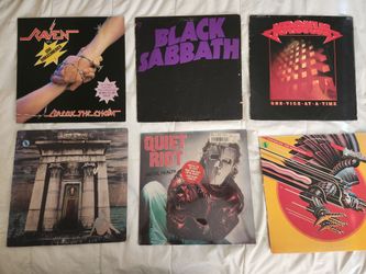 6 albums HEAVY METAL Vintage Vinyl