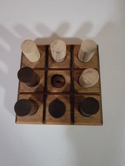 Tic-tac-toe Wood Game