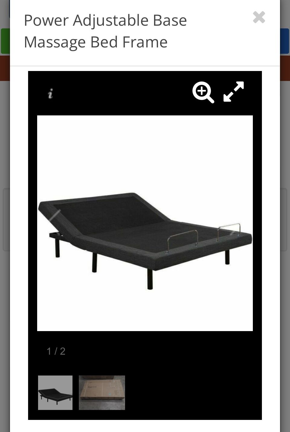 New Kingsize Adjustable Bed Frame