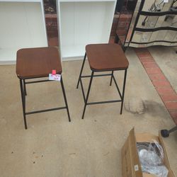 Wooden Metal Stool Chairs 