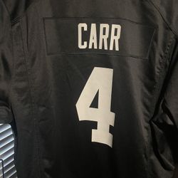 Authentic Derek Carr Raider Jersey XXL