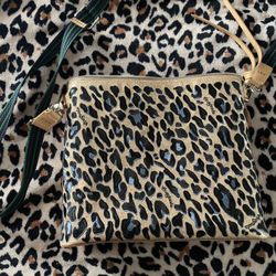Consuela Cheetah Glitter Cross Body Bag