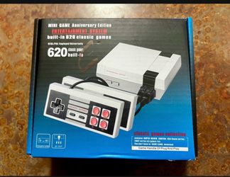 New in Box Retro Mini Game Console – 620 Built-In Classic Games – 2 Controllers