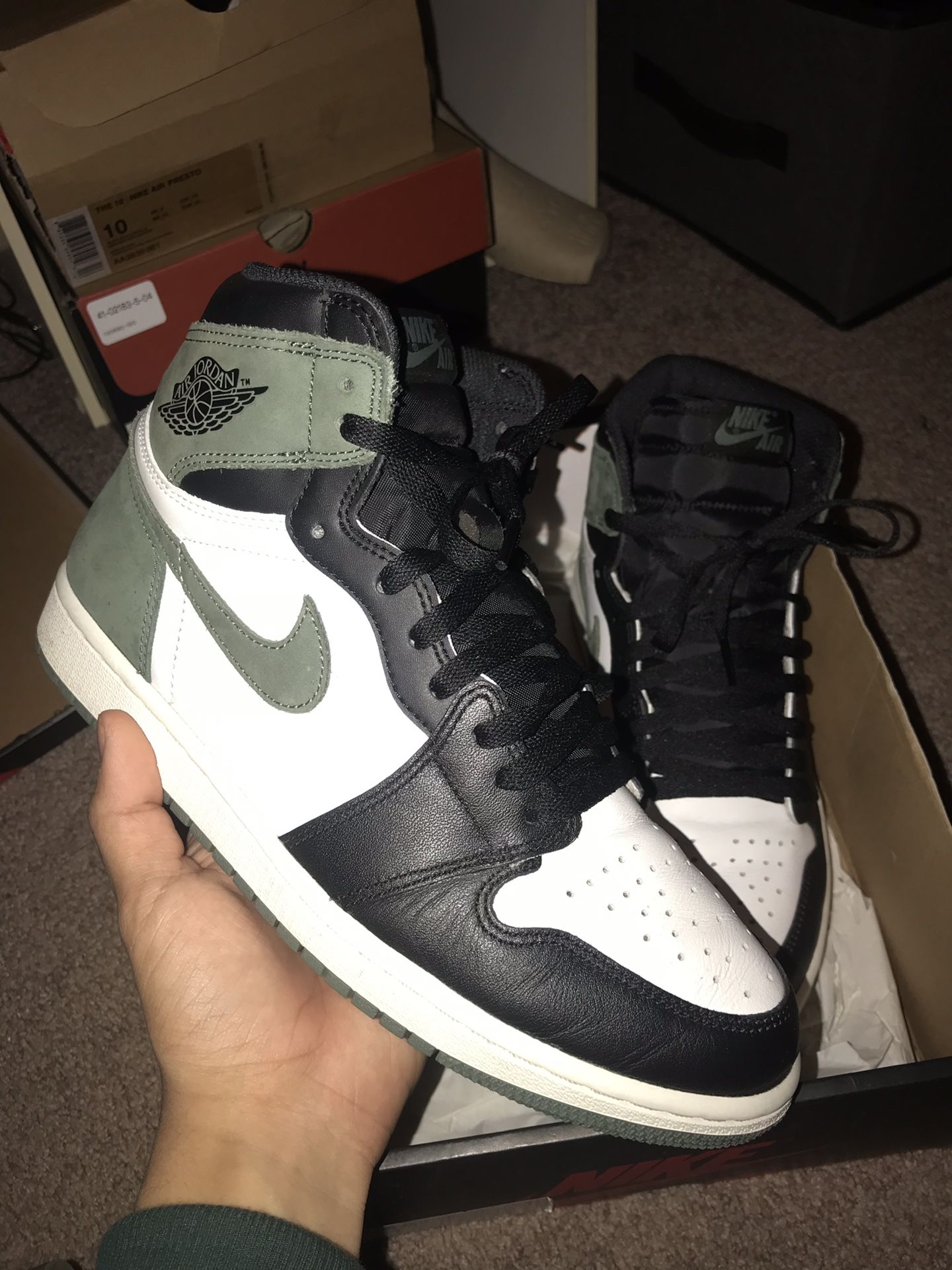 Jordan 1 clay green Sz. 9