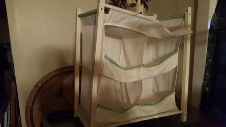 Baby clothes sorter, just needs a dowel rod.