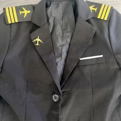 Kids Pilot Costume Size 5-7