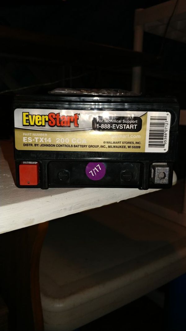 EVERSTART ESTX14 200CCA Battery for Sale in Greenville, SC OfferUp