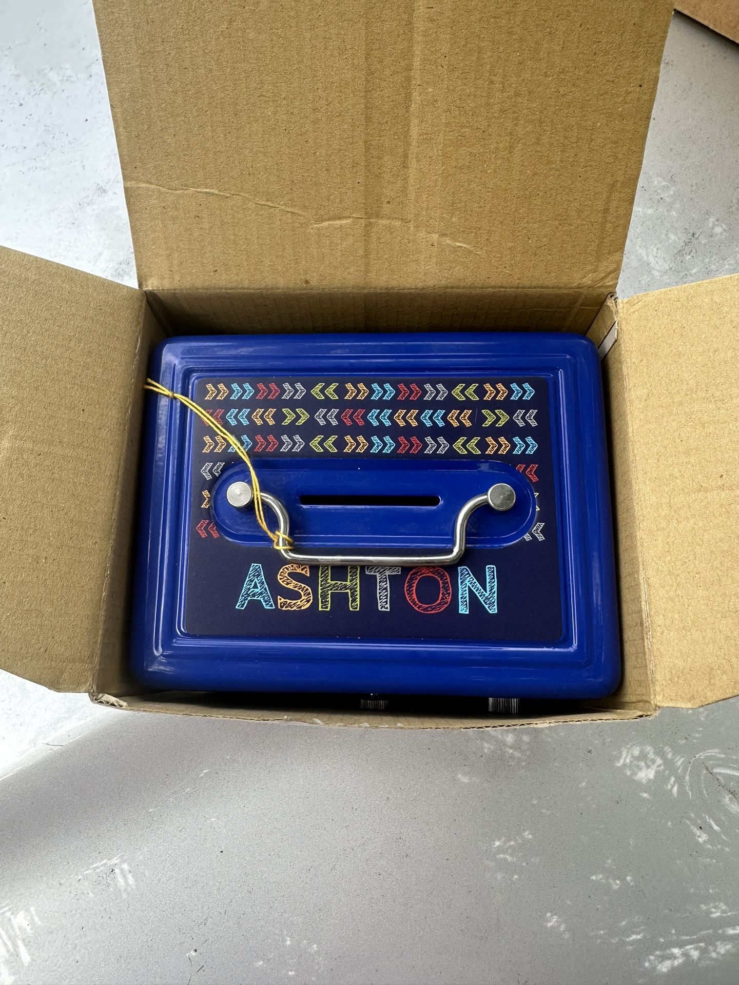 Ashton name Decor & Cash Box