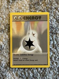 Double Colorless Energy Trainer Pokémon Pokemon
