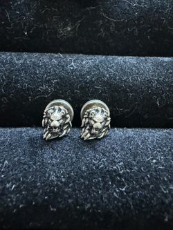 Bernardo And Co Sterling Silver Lion head Cufflinks