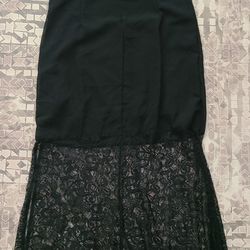 TOBI Black Lace Long Dress Women's Size Small