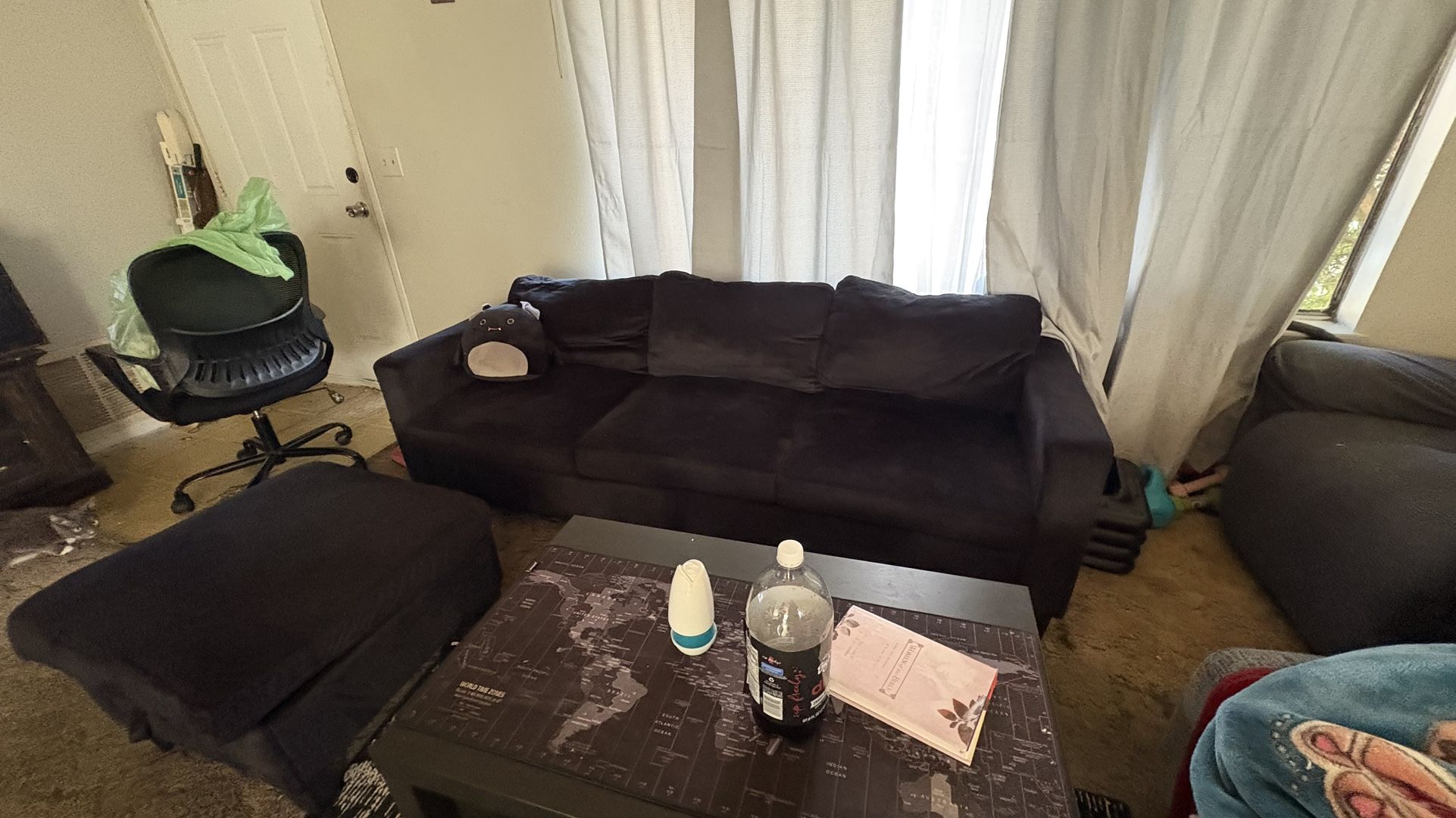 Clean Black Couch