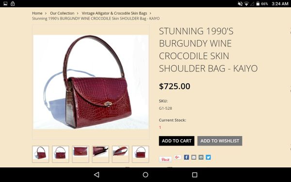 This Is Genuine Red Crocodile By The Brand River Jewelry This Is Genuine Red Crocodile By The Brand River Jewelry Accessories In Marysville Wa Offerup