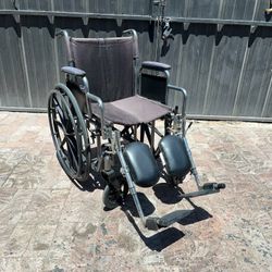 Invacare 19” inch Veranda Wheelchair w/ Leg Rests