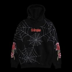 Civil Regime X One Piece Spider Webs (Red) Roses Hoodie in Black (Size M) 🔥 Two Size M Available - $60 Each