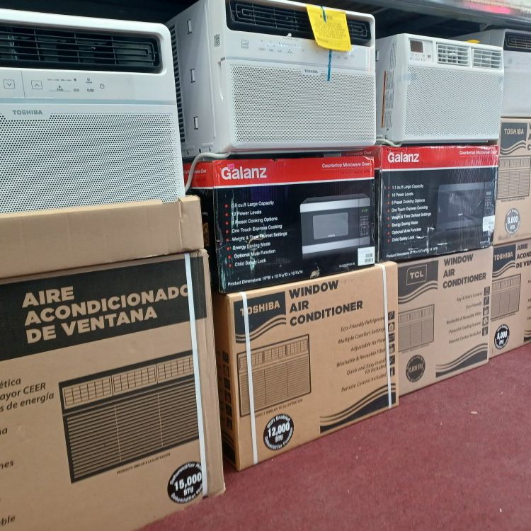 Get New Ac's With Warranty. All Sizes Windows Ac In Stock.  Pick Up Today 