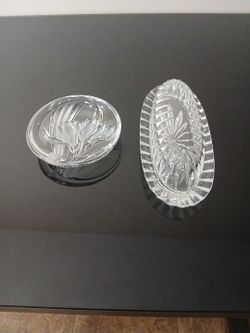 Crystal Butter And Nut Dish 