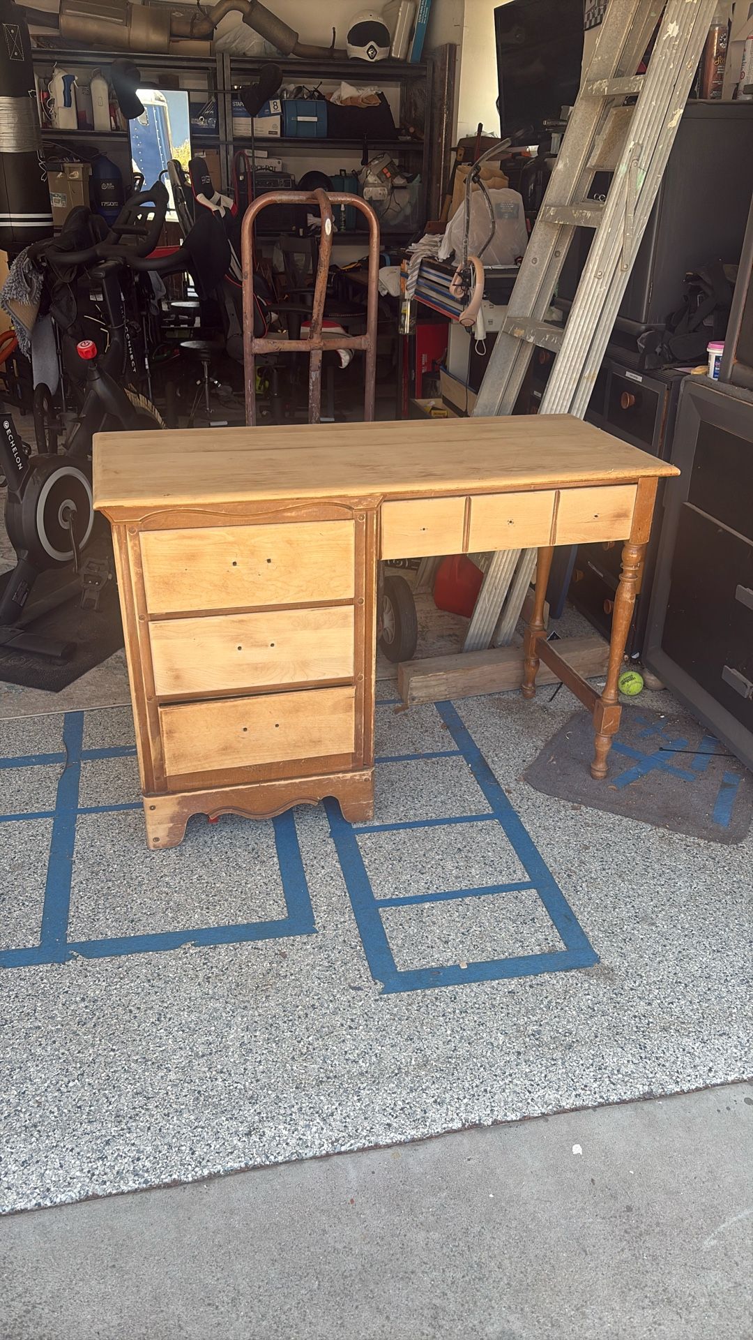 4 Drawer Desk (sanded Down)