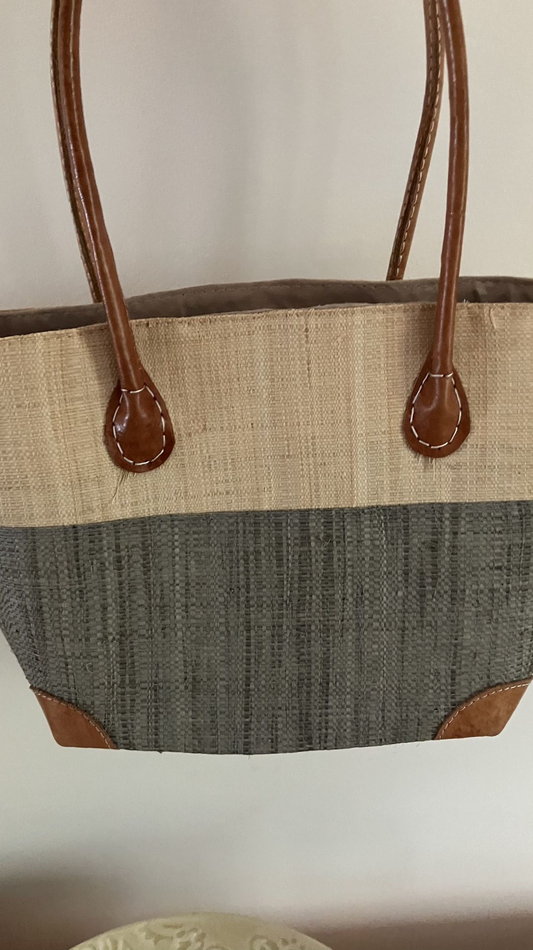Handmade Natural Fiber Summer Drawstring Purse