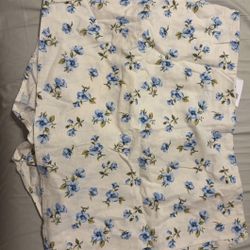 Old Navy Cream Skort with Blue Floral Print 