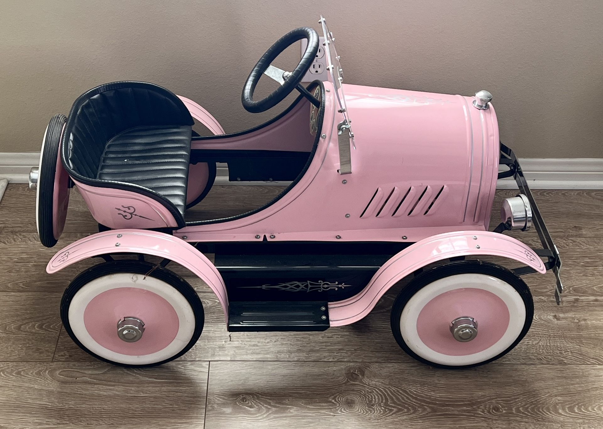 Kids Pink Pedal Car
