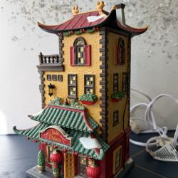 Department 56 Christmas in the City Jade Palace Chinese Restaurant RARE 