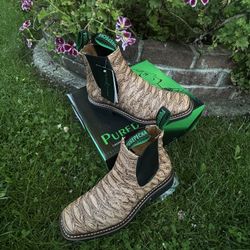 Comfortable all-leather men's boot. PUREPECHA available 5-6-7-8-9-10-11-12