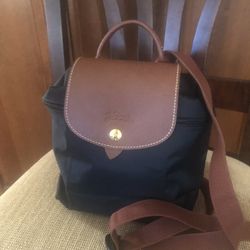 Longchamp Le pliage Black Backpack
